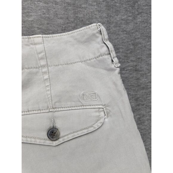Men's American Eagle Classic 10" Gray Chino Shorts 26" Waist Next Level Flex - Picture 6 of 7